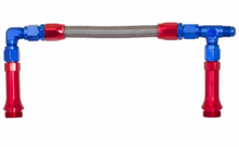 Load image into Gallery viewer, &#39;-08X 7/8-20 Dual Inlet to fit Holley-4150 (center to center 9.3√ì) - Red/Blue