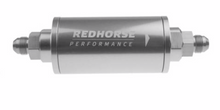 Load image into Gallery viewer, Redhorse Performance-6&quot; Cylindrical In-Line Race Fuel Filter - 06 AN - Clear