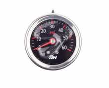 Load image into Gallery viewer, Red Horse Performance-Liquid Filled Fuel Pressure Guage - 1/8&quot; NPT Inlet - 60psi - Plain Black