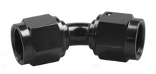 Load image into Gallery viewer, &#39;-10 Female to Female AN/JIC Female Swivel Coupling - 45 Degree - Black