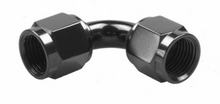 Load image into Gallery viewer, Redhorse Performance-08 Female to Female AN/JIC Female Swivel Coupling - 90 Degree - Black