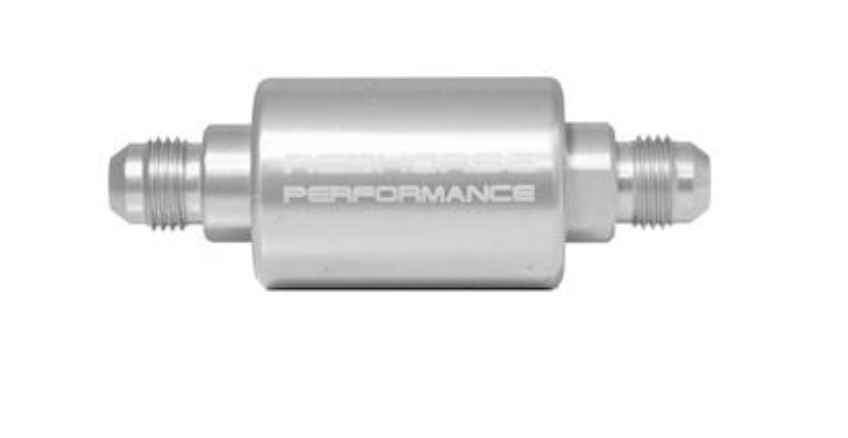 Redhorse Performance-08 inlet -08 outlet AN high flow fuel filter - Clear
