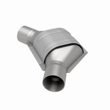 Load image into Gallery viewer, MagnaFlow Universal Catalytic Converter 2.50inch Angled Inlet/Outlet