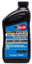 Load image into Gallery viewer, Red Line Professional Series Euro 5W30 TD Motor Oil - Quart