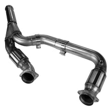 Load image into Gallery viewer, Kooks 14+ GM 1500 Series Truck 5.3L 3in x OEM Out Cat SS Y Pipe Kooks HDR Req