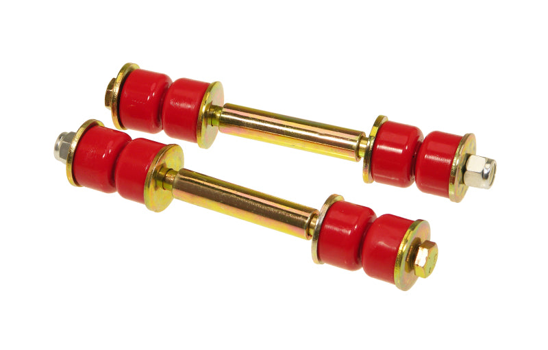 Prothane Universal End Link Set - 4 1/4in Mounting Length - Red