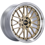 BBS LM 17x7.5 5x130 ET28 CB71.6 Gold Center Diamond Cut Lip Wheel