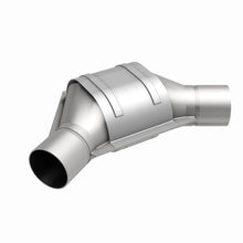 Load image into Gallery viewer, MagnaFlow Universal Catalytic Converter 2.50inch Angled Inlet/Outlet