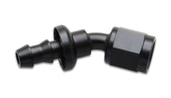 Vibrant Push-On 30 Degree Hose End Elbow Fitting Size -6AN