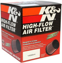Load image into Gallery viewer, K&amp;N Rubber Round Tapered Angled Air Filter 2.5in Flng ID 5.25in Bs OD 2.5in Tp OD 5.75in H