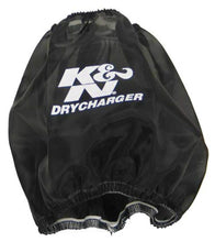 Load image into Gallery viewer, K&amp;N Black Drycharger Round Tapered Air Filter Wrap - 7.5in Base ID - 5in Top ID - 6in H