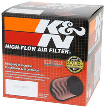 Load image into Gallery viewer, K&amp;N Universal Clamp-On Air Filter 100mm FLG / 139mm B / 114mm T / 112mm H
