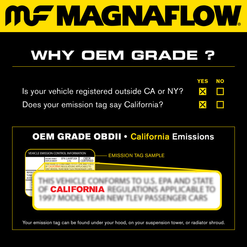 MagnaFlow 11-14 Chrysler 300 / Dodge Challenger/Charger 3.6L Rear Direct Fit Catalytic Converter