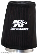 Load image into Gallery viewer, K&amp;N Drycharger Air Filter Wrap Black 5.375in Diameter / 6.5in Height