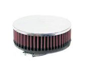 K&N Universal Round Clamp-On Air Filter 2in. Offset Flange / 5-1/8in. OD / 2in. Height