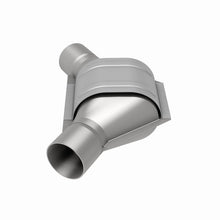 Load image into Gallery viewer, MagnaFlow Universal Catalytic Converter 2.50inch Angled Inlet/Outlet
