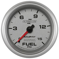 Autometer Ultra-Lite II 2 5/8in 0-15 PSI Mechanical Fuel Pressure Gauge