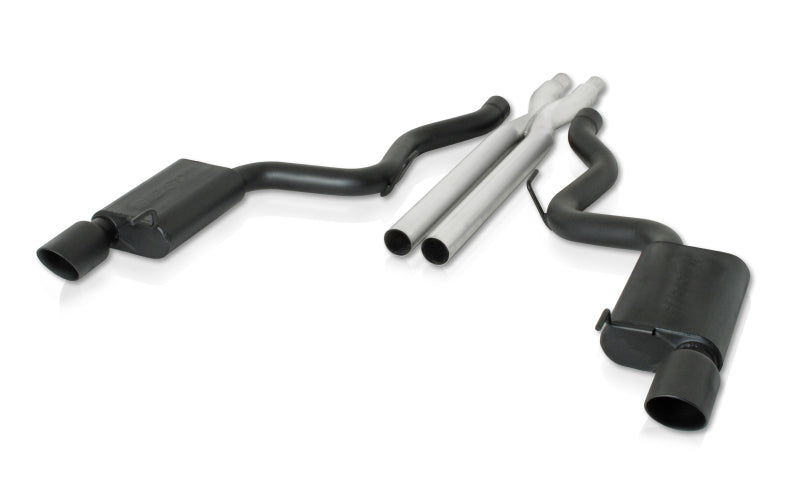 Gibson 15-17 Ford Mustang GT 5.0L 3in Cat-Back Dual Exhaust - Black Elite (Ceramic)