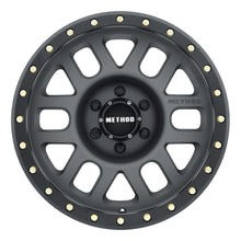 Load image into Gallery viewer, Method MR309 Grid 18x9 +18mm Offset 6x5.5 108mm CB Titanium/Black Street Loc Wheel