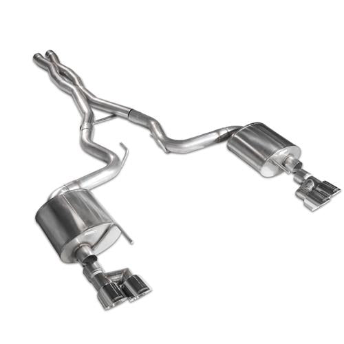 2015-17 MUSTANG CORSA 3" XTREME CATBACK EXHAUST - POLISHED QUAD TIPS GT