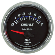 Autometer Cobalt 52mm 0-7 BAR Short Sweep Electric Oil Pressure Gauge