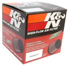 Load image into Gallery viewer, K&amp;N Filter Round Tapered 3 inch Flange 6 inch Base 5 1/4 inch Top 5 inch High Inverted Red End Cap