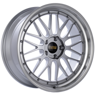 BBS LM 20x9 5x120 ET15 Diamond Silver Center Diamond Cut Lip Wheel -82mm PFS/Clip Required