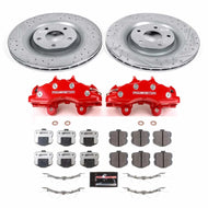 Power Stop 06-13 Chevrolet Corvette Front Z26 Street Warrior Brake Kit w/Calipers