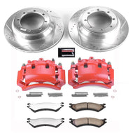 Power Stop 03-05 Ford E-350 Club Wagon Rear Z36 Truck & Tow Brake Kit w/Calipers