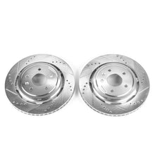 Load image into Gallery viewer, Power Stop 14-19 Chevrolet Corvette Rear Evolution Drilled &amp; Slotted Rotors - Pair