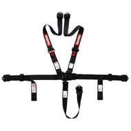 RaceQuip L&L 16.1 5pt 2in Belt PU Lap Black Hardware Black