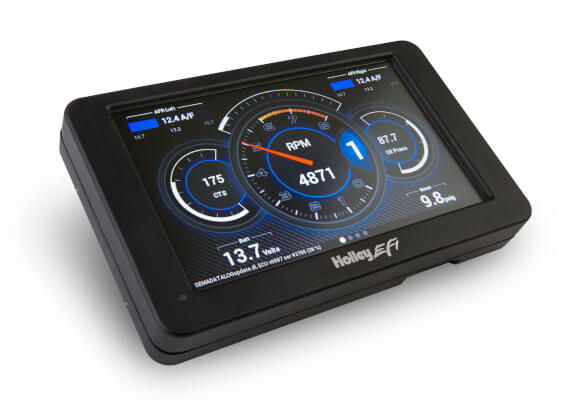 HOLLEY EFI DIGITAL DASH Fully customizable, with a huge array of gauge and indicator screens. Compatible with Holley EFI, Sniper EFI, and Terminator X systems.