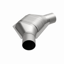 Load image into Gallery viewer, MagnaFlow Universal Catalytic Converter 2.25 Angled In/Out Front CA