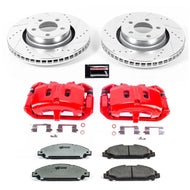 Power Stop 15-17 Ford Mustang Front Z26 Street Warrior Brake Kit w/Calipers