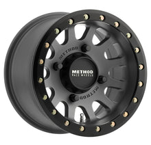 Load image into Gallery viewer, Method MR401 UTV Beadlock 14x7 4+3/+13mm Offset 4x156 132mm CB Titanium w/Matte Black Ring Wheel