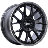 BBS CH-RII 20x10.5 5x112 ET35 Satin Black Center Platinum Lip SS Rim Prot Wheel -82mm PFS/Clip Req