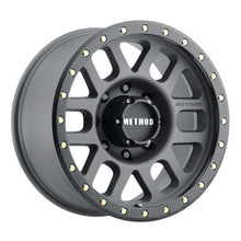 Load image into Gallery viewer, Method MR309 Grid 17x8.5 0mm Offset 8x180 130.81mm CB Titanium/Black Street Loc Wheel