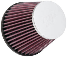 Load image into Gallery viewer, K&amp;N Universal Chrome Filter-Round Tapered 2.5in Flange ID / 5.25in Base OD / 3.5in Top OD / 4.5in H