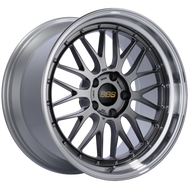 BBS LM 19x10 5x120 ET25 Diamond Black Center Diamond Cut Lip Wheel -82mm PFS/Clip Required