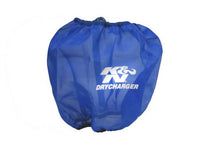 Load image into Gallery viewer, K&amp;N Blue Drycharger Oval Tapered Air Filter Wrap 4.5in Top IW / 5.75in Base IW / 7.5in Height