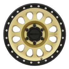 Load image into Gallery viewer, Method MR315 16x8 0mm Offset 6x5.5 106.25mm CB Gold/Black Street Loc Wheel
