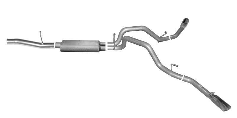 Gibson 15-18 Chevrolet Silverado 1500 LS 5.3L 3in/2.25in Cat-Back Dual Extreme Exhaust - Aluminized