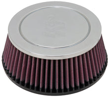 Load image into Gallery viewer, K&amp;N Universal Chrome Filter-4in Flange ID / 6 7/8in Base OD / 5 7/8in Top OD / 2 3/4in H