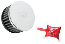 Load image into Gallery viewer, K&amp;N Universal Chrome Round Straight Air Filter - 2.25in Flg ID x 3.5in OD x 2in H