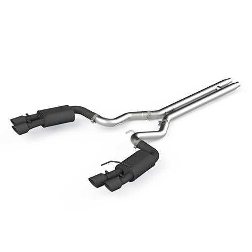 2018-20 MUSTANG MBRP CAT BACK EXHAUST - STREET VERSION - BLACK COATED 5.0