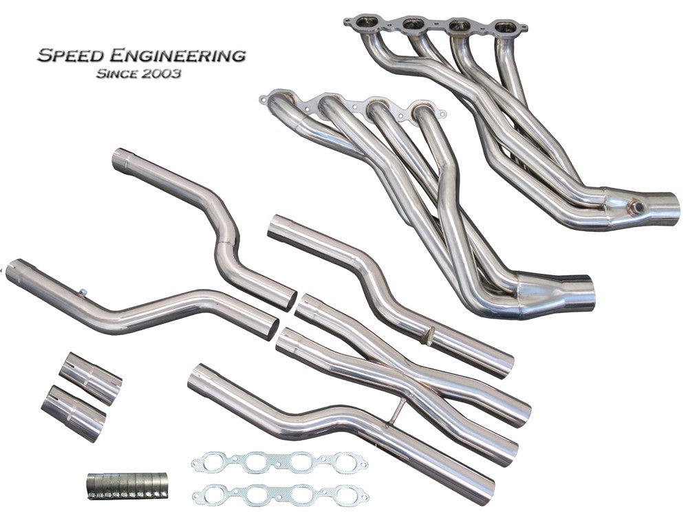 Speed Engineering 2016+ Chevrolet Camaro 1-7/8" Longtube Headers & X-Pipe Kit